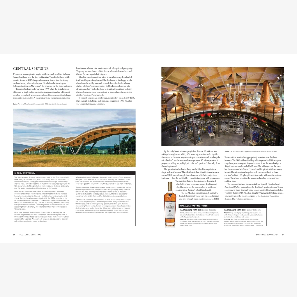 An interior spread on Speyside whisky.